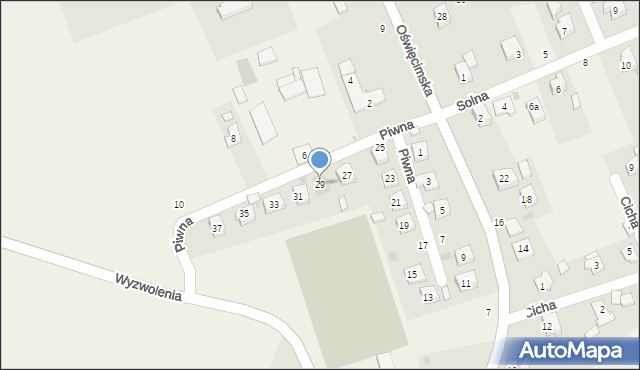 Skidziń, Piwna, 29, mapa Skidziń