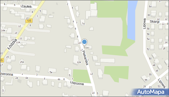 Skierniewice, Piekarska, 9, mapa Skierniewic