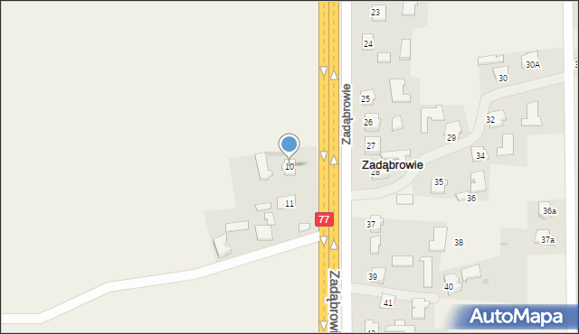 Skołoszów, Piłsudskiego Józefa, marsz., 10, mapa Skołoszów