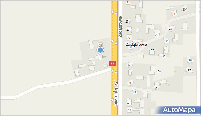 Skołoszów, Piłsudskiego Józefa, marsz., 11, mapa Skołoszów