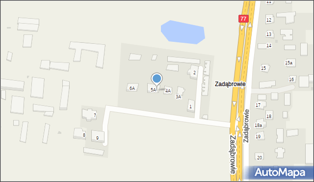 Skołoszów, Piłsudskiego Józefa, marsz., 5B, mapa Skołoszów