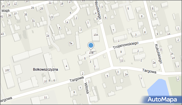 Skomlin, Piłsudskiego Józefa, marsz., 10B, mapa Skomlin