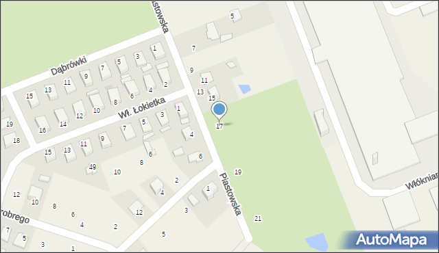 Skopanie, Piastowska, 17, mapa Skopanie