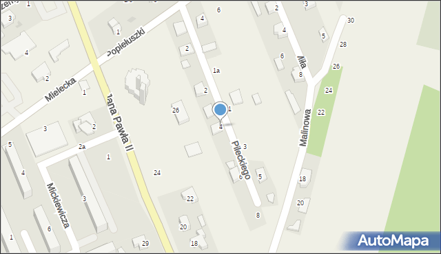 Skopanie, Pileckiego Witolda, rtm., 4, mapa Skopanie