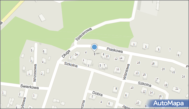 Skórcz, Piaskowa, 6, mapa Skórcz