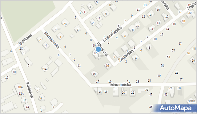 Skórzewo, Piłkarska, 14, mapa Skórzewo