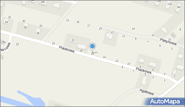 Skowarcz, Piaskowa, 16, mapa Skowarcz