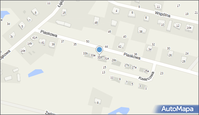 Skowarcz, Piaskowa, 31b, mapa Skowarcz