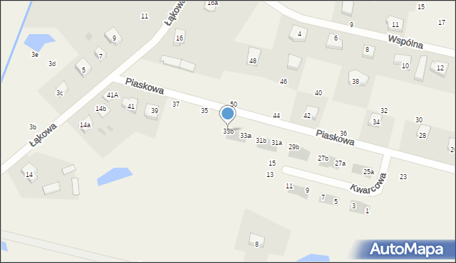 Skowarcz, Piaskowa, 33b, mapa Skowarcz