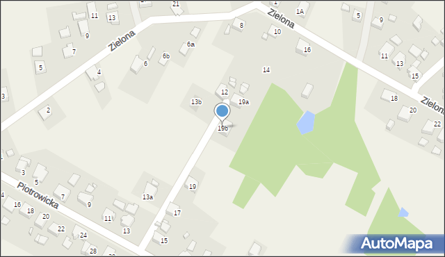 Skrbeńsko, Piotrowicka, 19b, mapa Skrbeńsko