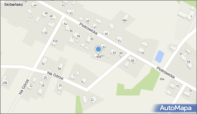 Skrbeńsko, Piotrowicka, 60a, mapa Skrbeńsko