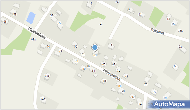 Skrbeńsko, Piotrowicka, 63, mapa Skrbeńsko