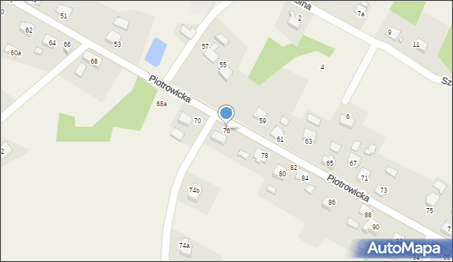 Skrbeńsko, Piotrowicka, 76, mapa Skrbeńsko