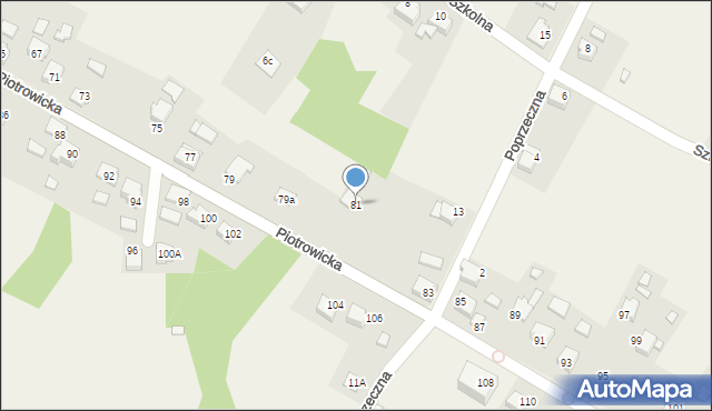 Skrbeńsko, Piotrowicka, 81, mapa Skrbeńsko