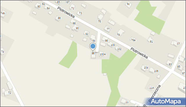 Skrbeńsko, Piotrowicka, 96, mapa Skrbeńsko