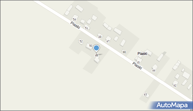 Skrzelczyce, Piaski, 48, mapa Skrzelczyce