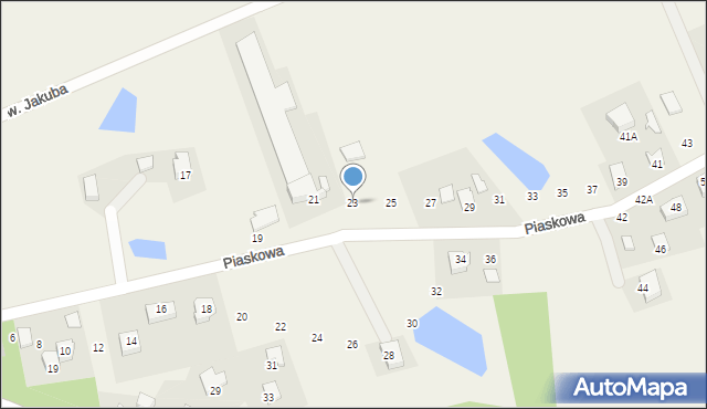 Skrzeszewo, Piaskowa, 23, mapa Skrzeszewo