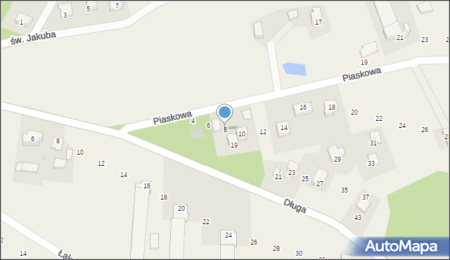 Skrzeszewo, Piaskowa, 8, mapa Skrzeszewo