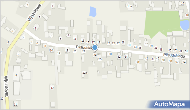 Skrzyńsko, Piłsudskiego Józefa, marsz., 24, mapa Skrzyńsko
