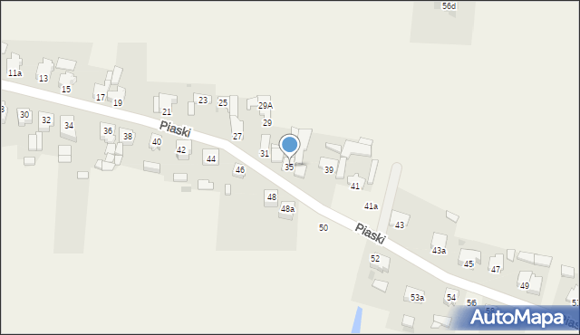 Skulsk, Piaski, 35, mapa Skulsk