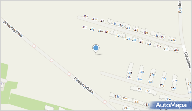 Słomin, Piaseczyńska, 13p, mapa Słomin