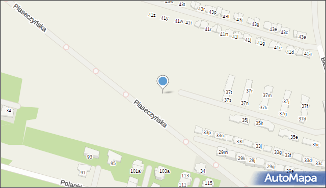 Słomin, Piaseczyńska, 15c, mapa Słomin