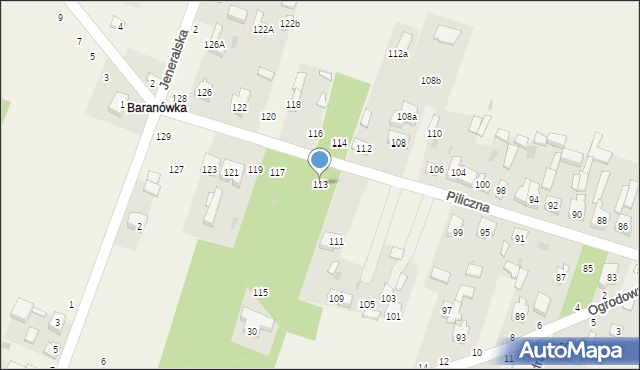 Smardzewice, Piliczna, 113, mapa Smardzewice