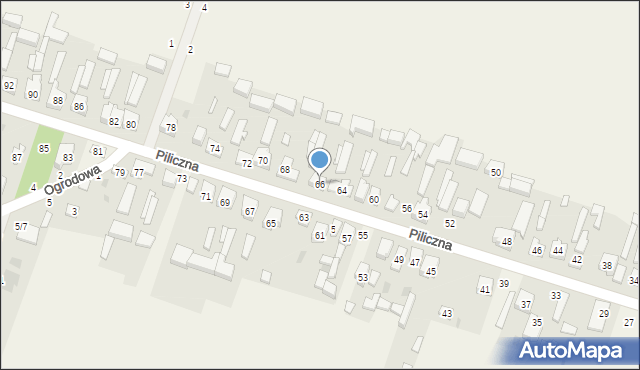 Smardzewice, Piliczna, 66, mapa Smardzewice