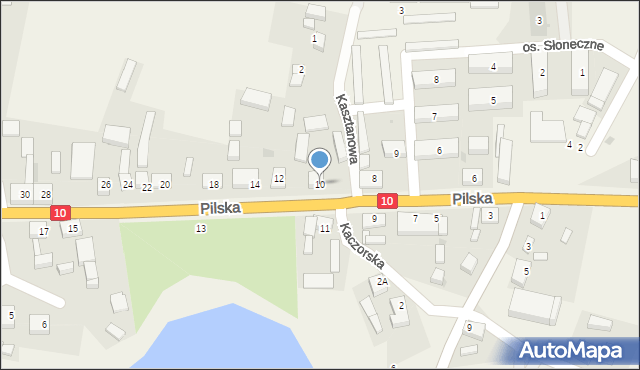 Śmiłowo, Pilska, 10, mapa Śmiłowo