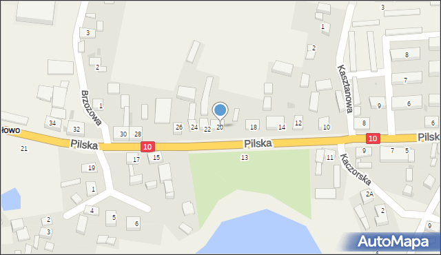 Śmiłowo, Pilska, 20, mapa Śmiłowo