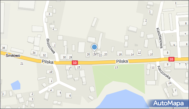 Śmiłowo, Pilska, 24, mapa Śmiłowo
