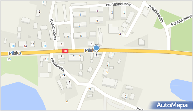 Śmiłowo, Pilska, 3, mapa Śmiłowo