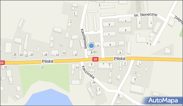 Śmiłowo, Pilska, 8, mapa Śmiłowo