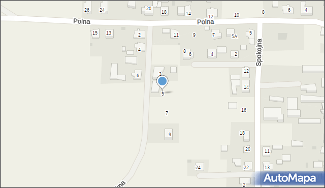 Smolno, Piękna, 5, mapa Smolno