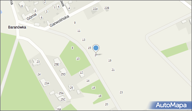 Sobienie-Jeziory, Piaskowa, 17, mapa Sobienie-Jeziory