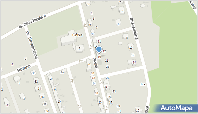 Sobótka, Piwna, 19, mapa Sobótka