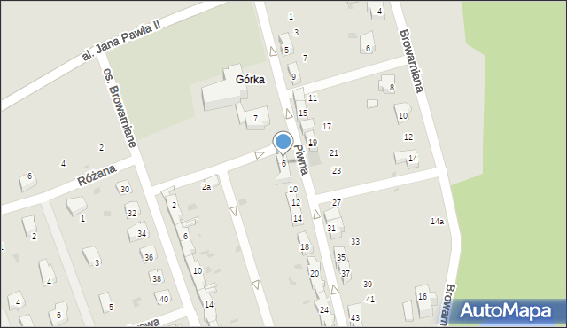 Sobótka, Piwna, 6, mapa Sobótka