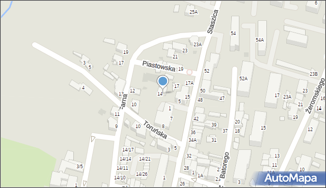 Sochaczew, Piastowska, 3, mapa Sochaczew