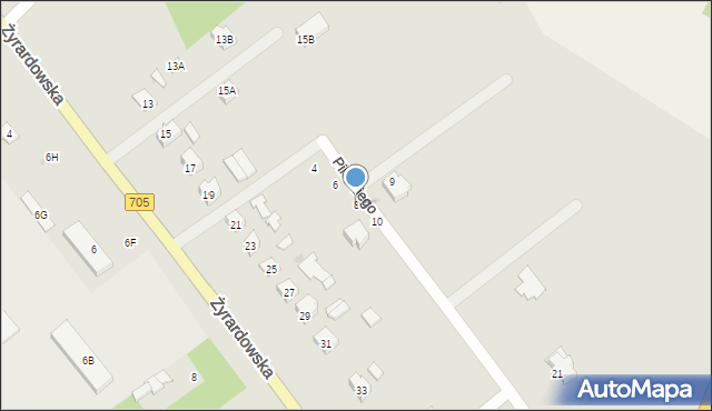 Sochaczew, Pileckiego Witolda, rtm., 8, mapa Sochaczew