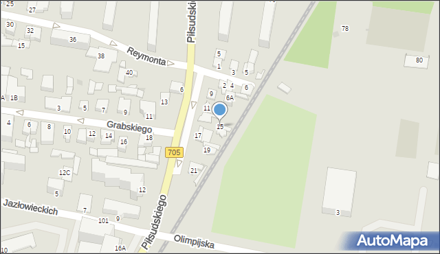 Sochaczew, Piłsudskiego Józefa, marsz., 15, mapa Sochaczew