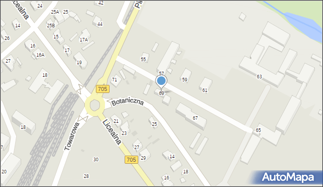 Sochaczew, Piłsudskiego Józefa, marsz., 69, mapa Sochaczew