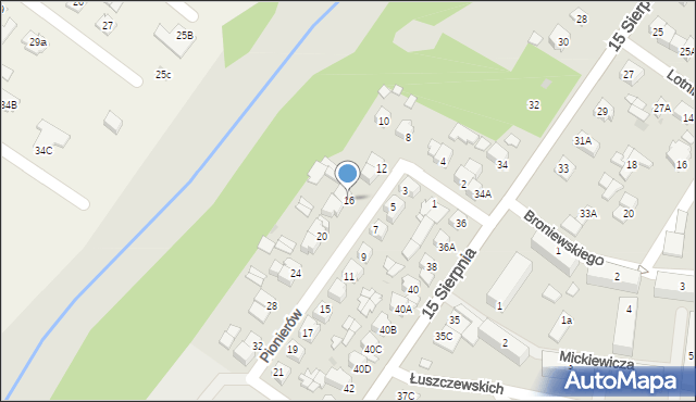 Sochaczew, Pionierów, 16, mapa Sochaczew