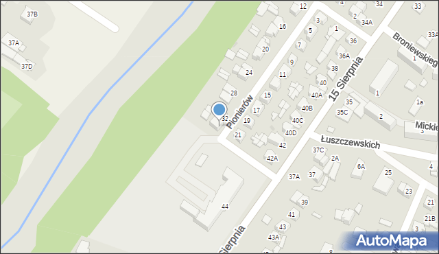 Sochaczew, Pionierów, 34, mapa Sochaczew