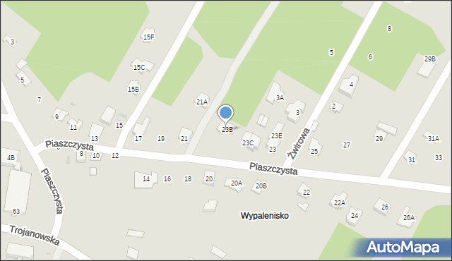 Sochaczew, Piaszczysta, 23B, mapa Sochaczew