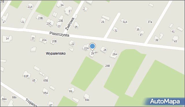 Sochaczew, Piaszczysta, 24, mapa Sochaczew