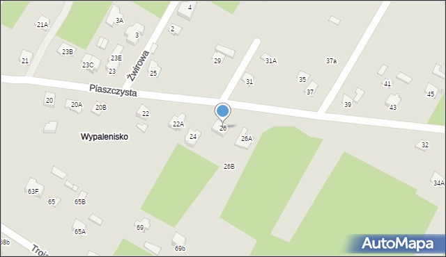 Sochaczew, Piaszczysta, 26, mapa Sochaczew