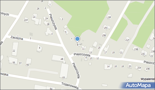 Sochaczew, Piaszczysta, 9, mapa Sochaczew