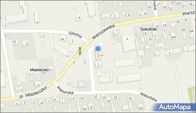 Sokolniki, Piłsudskiego Józefa, marsz., 1, mapa Sokolniki