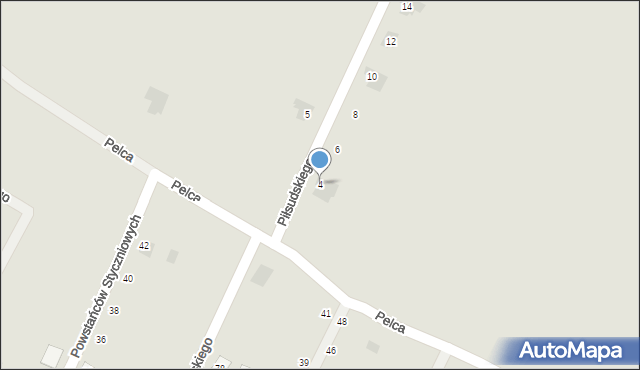 Sokołów Małopolski, Piłsudskiego Józefa, marsz., 4, mapa Sokołów Małopolski