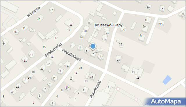 Sokoły, Piłsudskiego Józefa, marsz., 7, mapa Sokoły